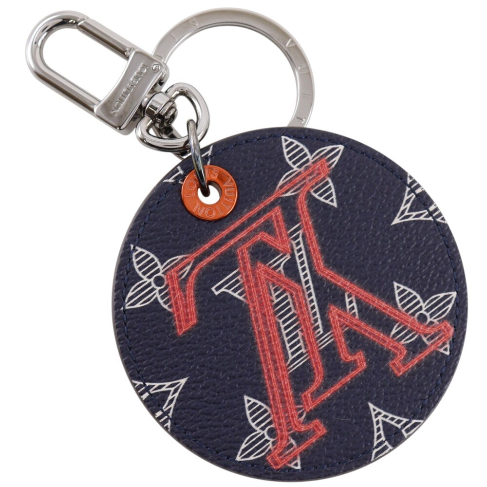 Louis Vuitton Round Illustre Keychain Limited Edition Upside Down Monogram Ink